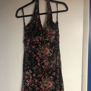 Halter top form fitting lightweight dress